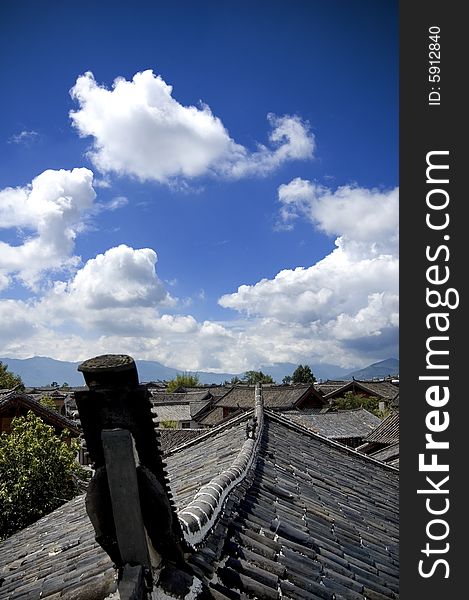 The eave of the lijiang house