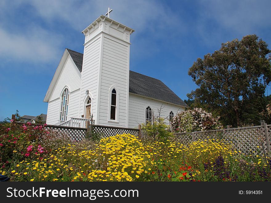 Oregon church along the coast. Norther Oregon. Oregon church along the coast. Norther Oregon.