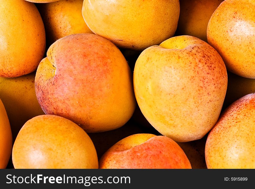 Colorful close-up apricot background