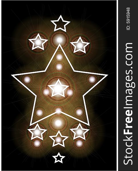 Great creative abstract color image bright stars and lighting effects.