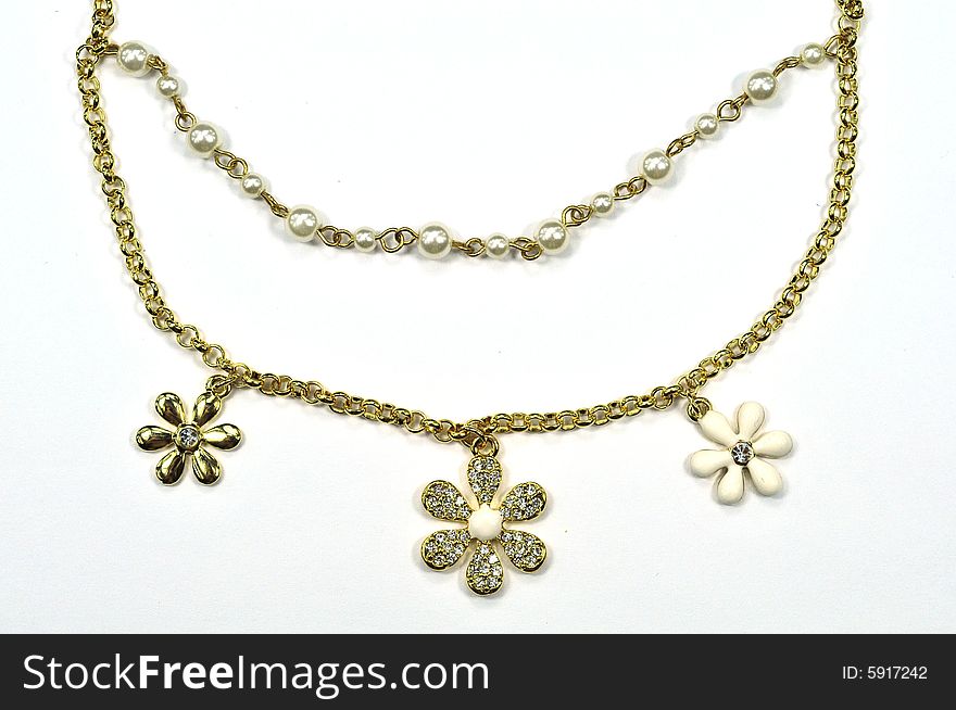 Lovely accouterment, beautiful jewelry, necklace with diamond decoration