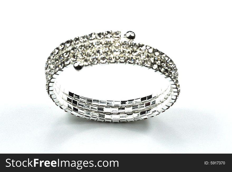 Bangle with diamond decoration, Lovely accouterment,bracelet