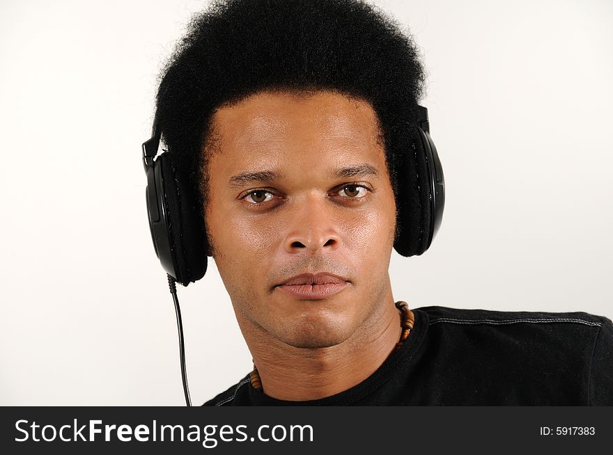 Man with headphones