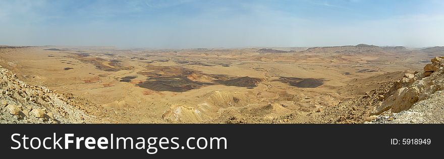 A biggest meteor crater on Middle East. A biggest meteor crater on Middle East