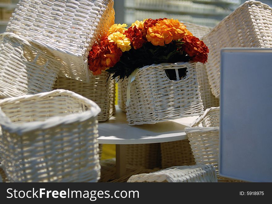 Basket And Flower