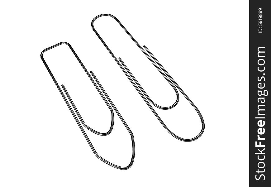 Paper Clip Isolated