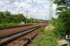 Railway Tracks Royalty Free Stock Photography