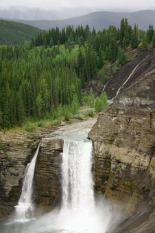 Twin Waterfall Royalty Free Stock Images Twin Waterfall Royalty Free Stock Images