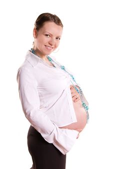 Beautiful Pregnant Woman Royalty Free Stock Image