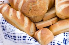 Bread Assortment In A Basket Royalty Free Stock Images Bread Assortment In A Basket Royalty Free Stock Images