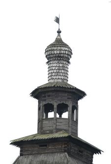 Wooden Spire Of Ancient Tower Royalty Free Stock Photo Wooden Spire Of Ancient Tower Royalty Free Stock Photo
