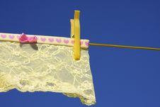 Clothes Washing Laundry Line Yellow Royalty Free Stock Photo Clothes Washing Laundry Line Yellow Royalty Free Stock Photo