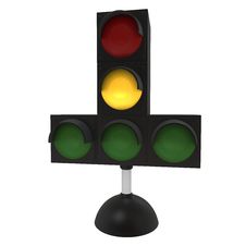 Yellow Traffic Light Royalty Free Stock Image