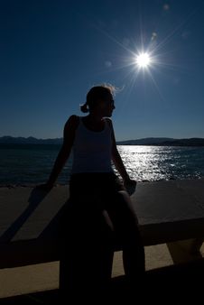 Woman In The Sun Stock Photos Woman In The Sun Stock Photos