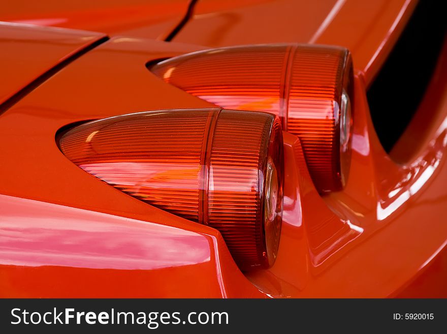 Red Supercar Brakelight