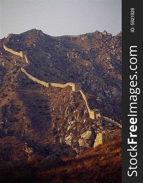 Great Wall of China, laiyuan, hebei, china. Great Wall of China, laiyuan, hebei, china