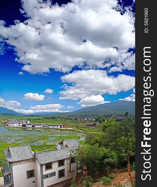 Scenery landscape near Lijiang