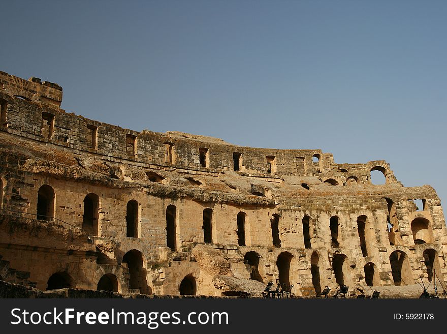 Colosseum, sky, stadium, africa, amphitheater