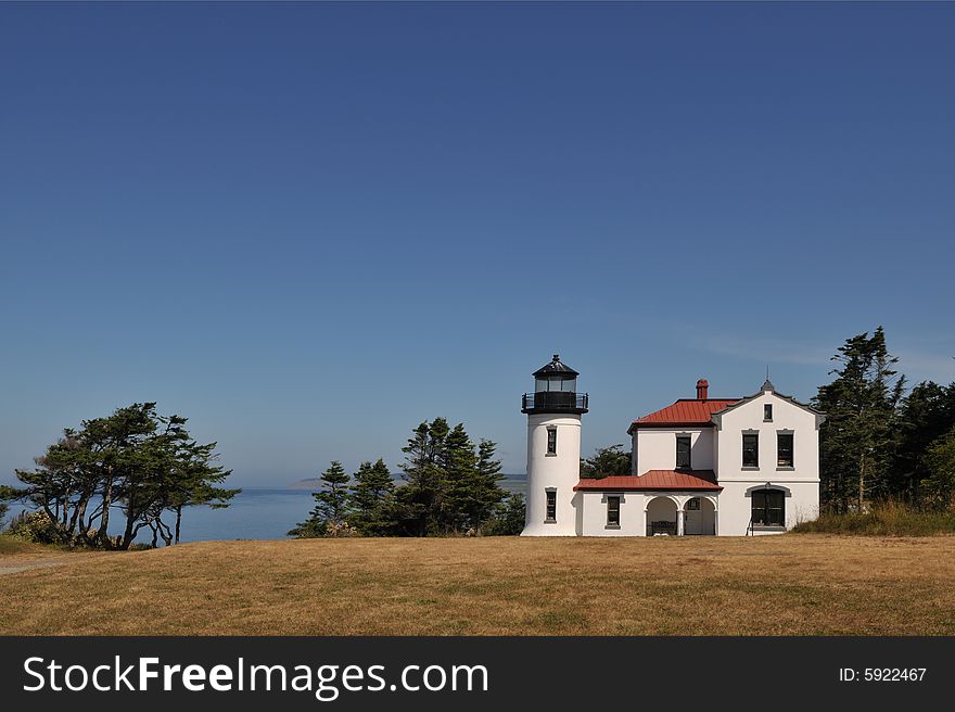 Admiralty head lighthouse in Fort Casey state park