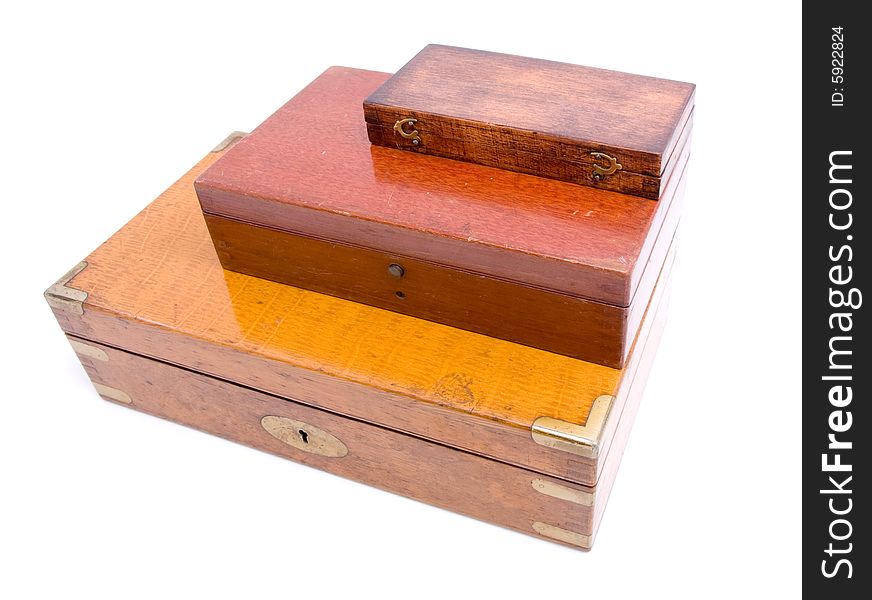 Wood Box Isolated