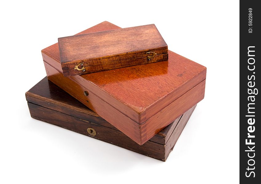 Wood Box Isolated