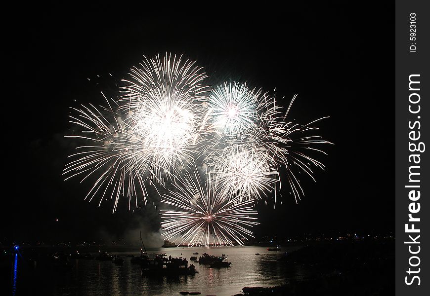Fireworks ar vancouver celebration of light