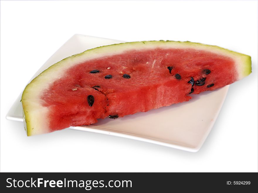 Photo of a red water mellon