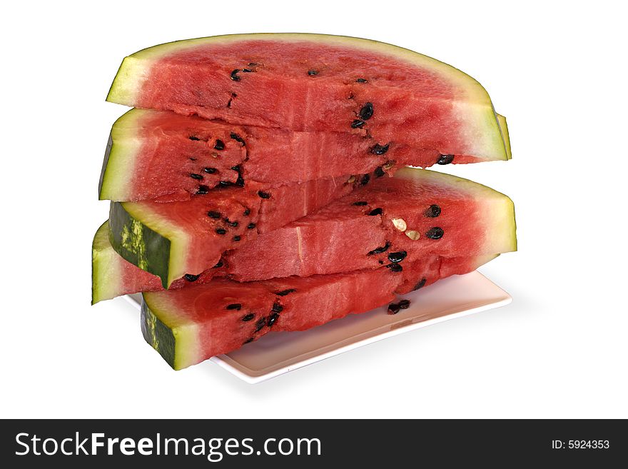 Photo of a red water mellon