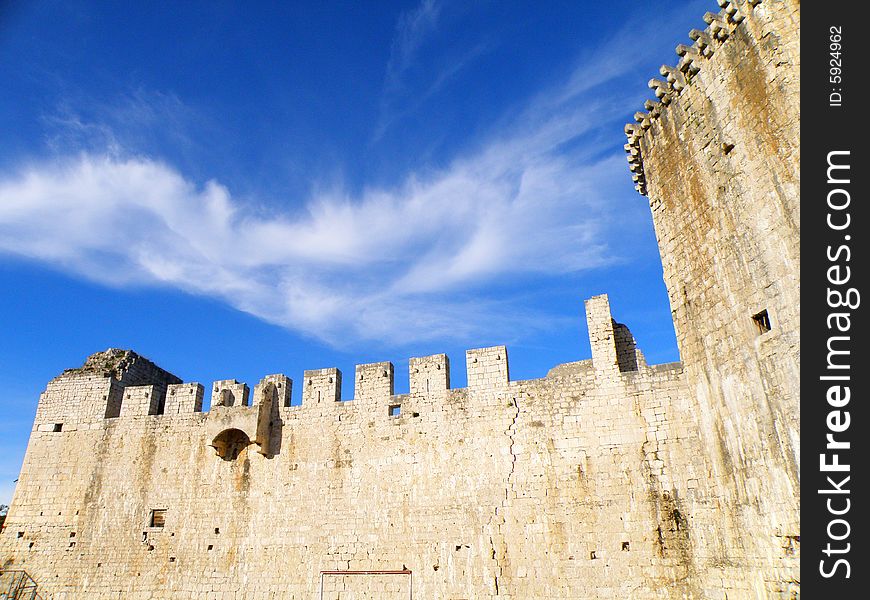 Ancient castle in Trogir in Croatia