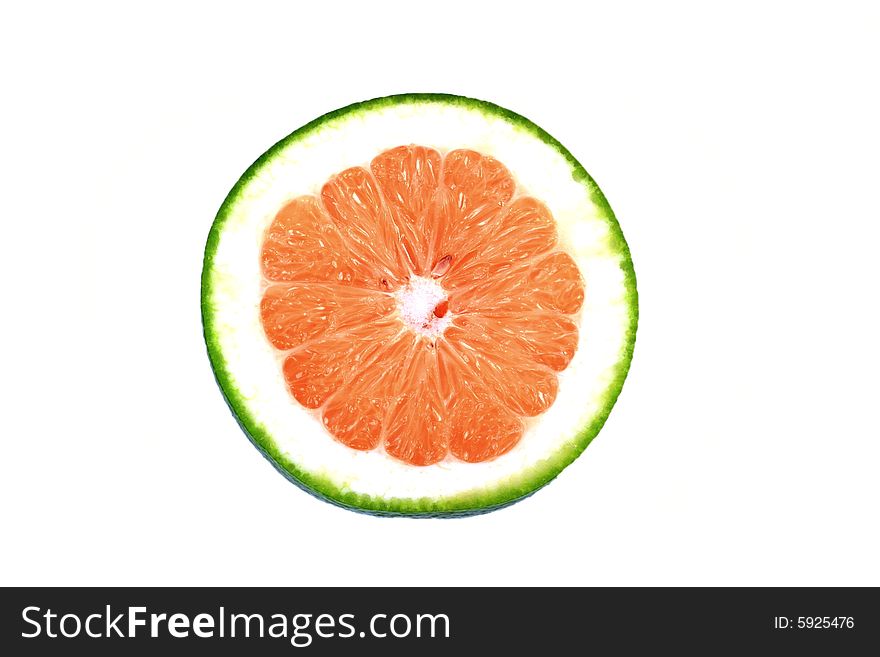 Green Grapefruit Slice