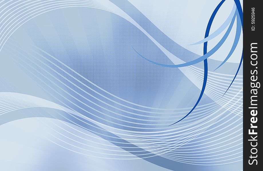 Abstract wavy style blue background. Abstract wavy style blue background