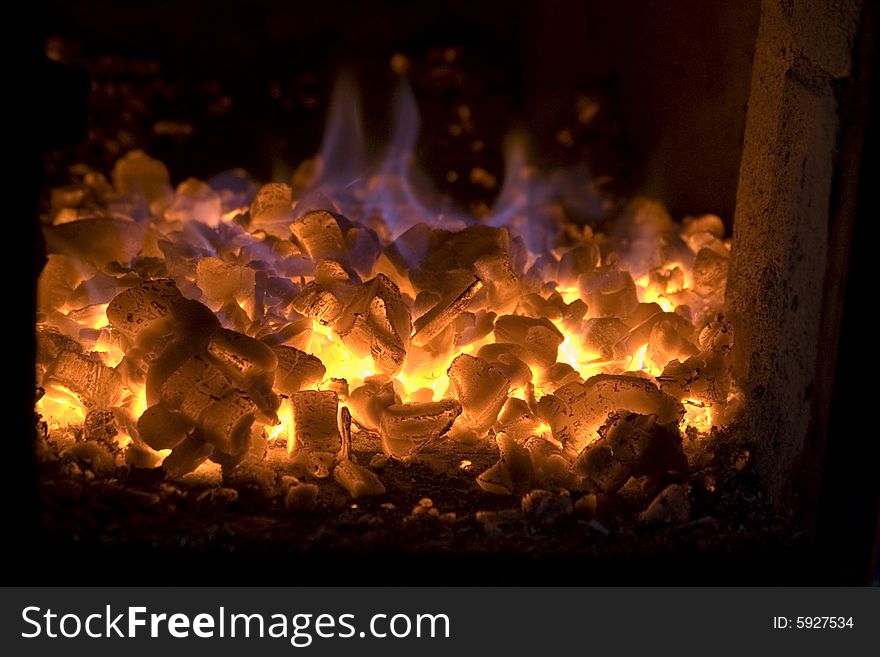 Fire In Furnace
