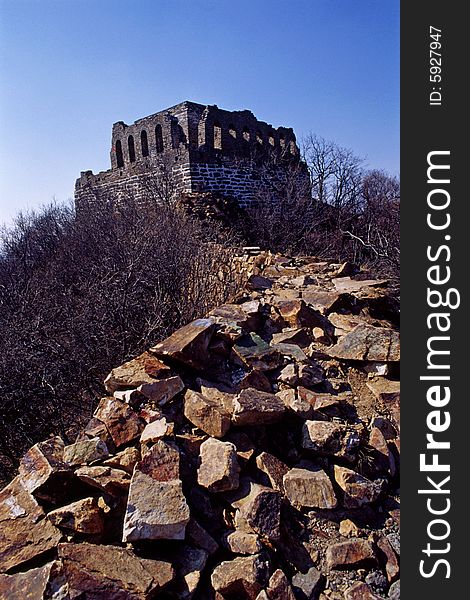 The great wall in jiankou sector, beijing, china