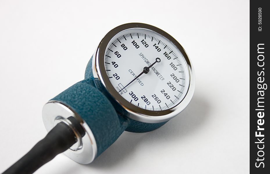 Close-up of blood pressure gauge. Close-up of blood pressure gauge