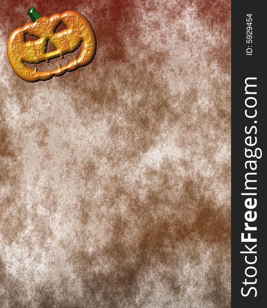 Halloween Parchment with jack o lantern classic pumpkin