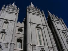Mormon Temple Royalty Free Stock Photo