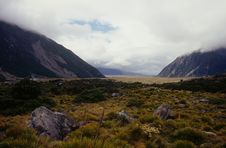 Hooker Valley In New Zealand Stock Photography