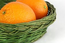 Oranges In The Wicker Basket Stock Image Oranges In The Wicker Basket Stock Image
