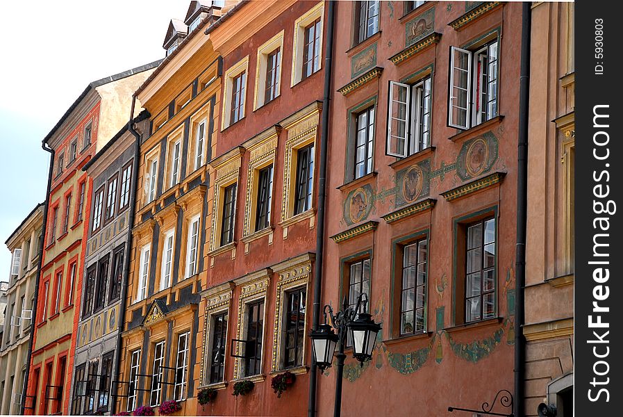 Old town square in Warsaw