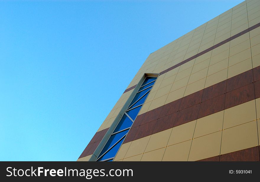 Wall of new modern office building. Wall of new modern office building