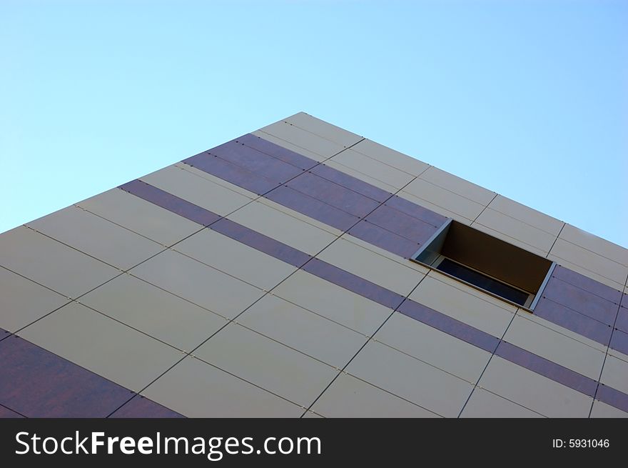 Wall of new modern office building. Wall of new modern office building