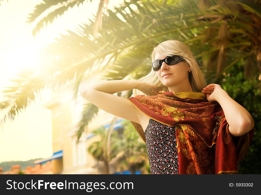 Picture of a Beautiful young woman outdoors