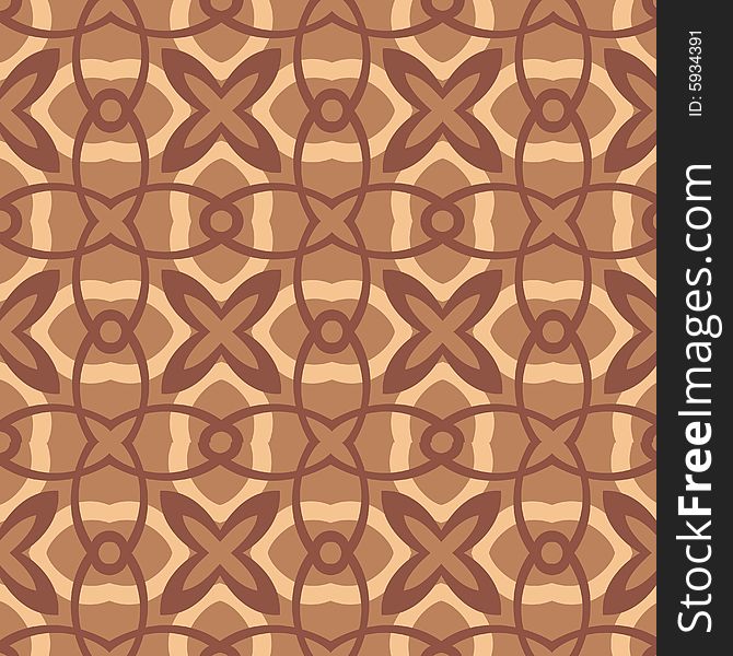 Chocolate Flowers Pattern