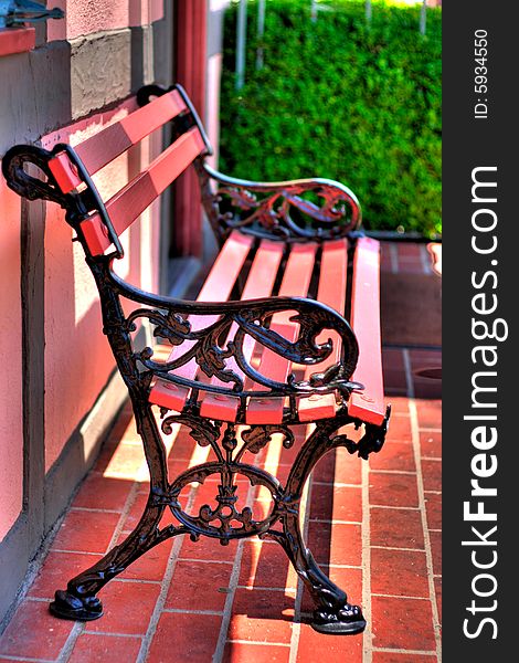 Park Bench in Solvang, CA