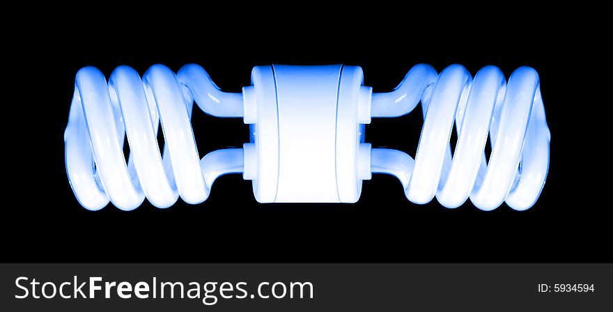 Compact fluorescent efficient power saving light bulb