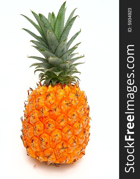 Pineapple On White Background