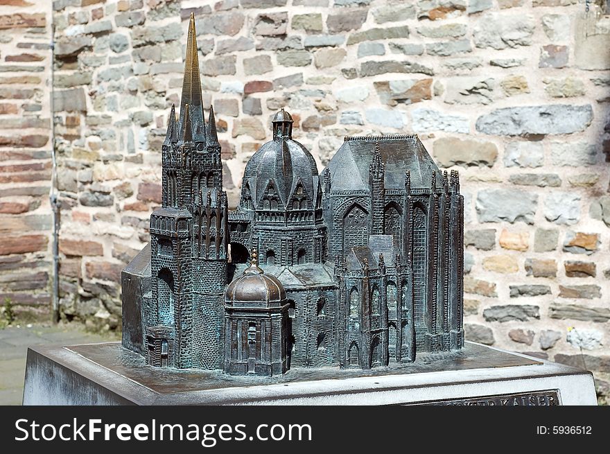 Cathedral in Aachen Germany model