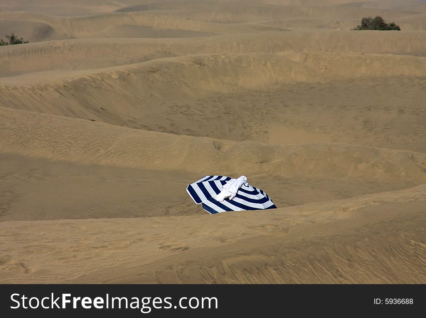 Parasol in a Sand Dune