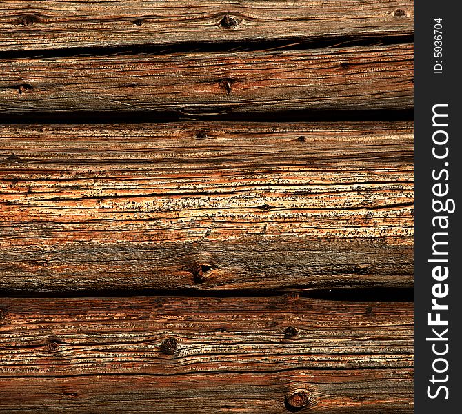 Close view of a rustic wood background