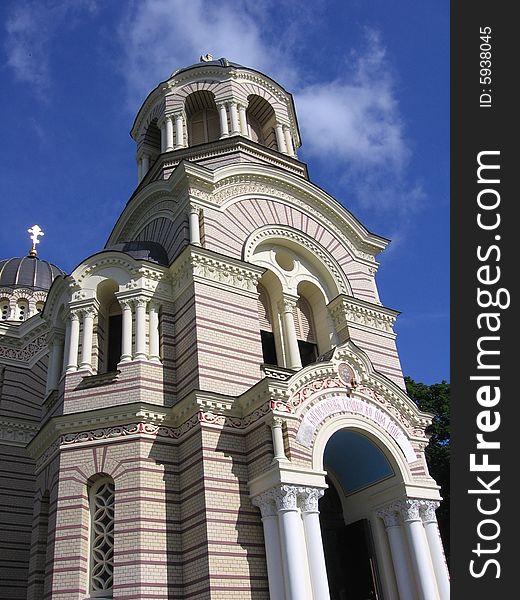 Orthodox cathedral in riga latvia. Orthodox cathedral in riga latvia